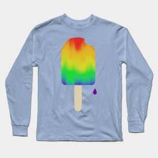 One Proud Popsicle - Rainbow Flag Long Sleeve T-Shirt